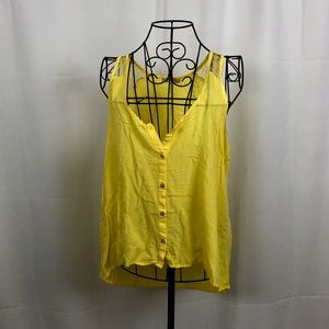 Freebird  by Steven lace trim tank top L